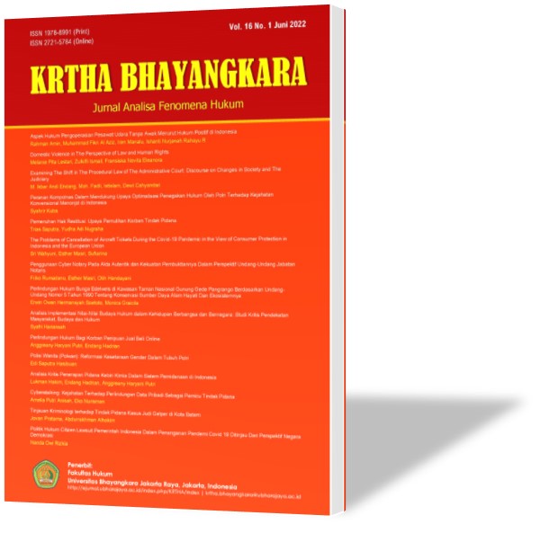 					View Vol. 16 No. 1 (2022): KRTHA BHAYANGKARA: JUNE 2022
				