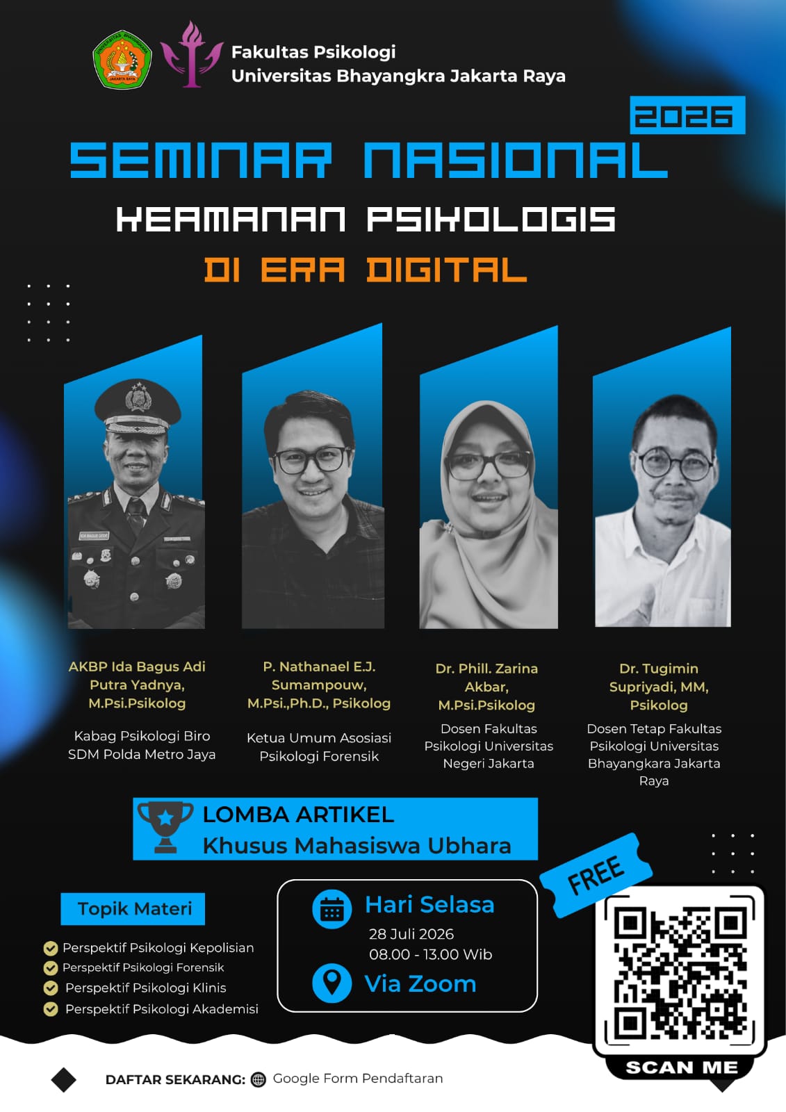 					View Vol. 4 No. 1 (2026): ( Juli 2026 ) Seminar Nasional : Keamanan Psikologi di Era Digital
				